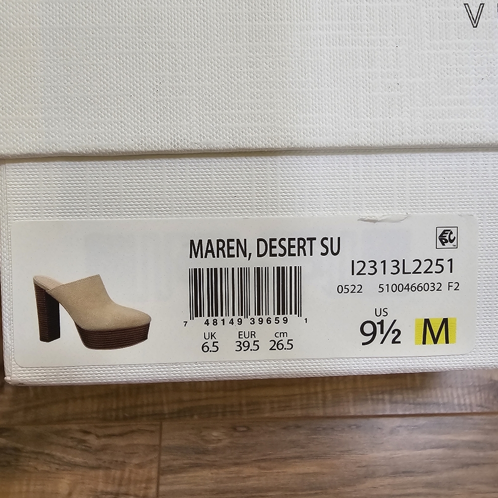 Veronica Beard Maren Suede Platform Mules, size US 9.5 - Picture 10 of 11